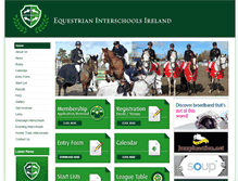 Tablet Screenshot of equestrianinterschools.com